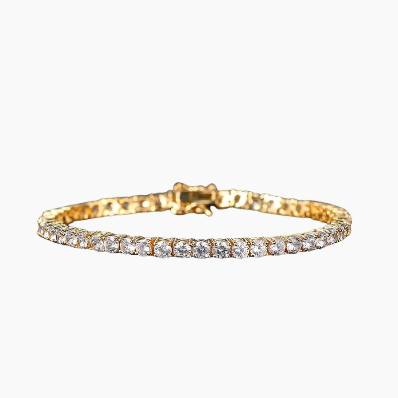 Gold Crystal Tennis Bracelet