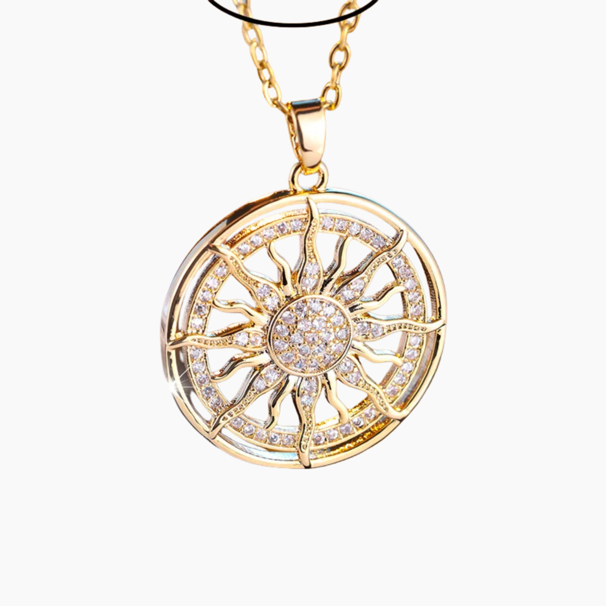 Golden Bloom Pendant Necklace