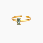 Minimal Gold Birthstone Ring