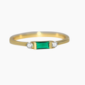 Gold engagement Zircon Ring