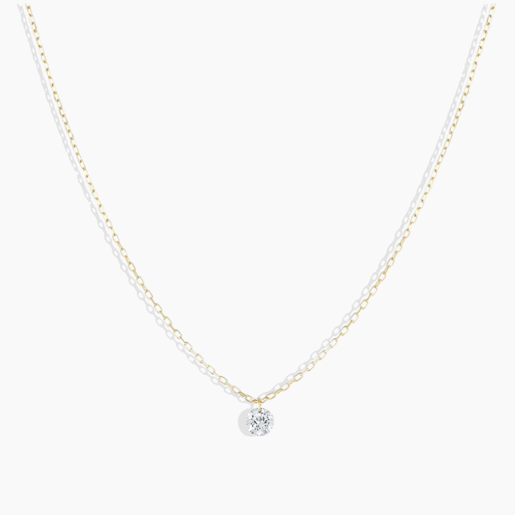 Dainty Zircon Heart Necklace