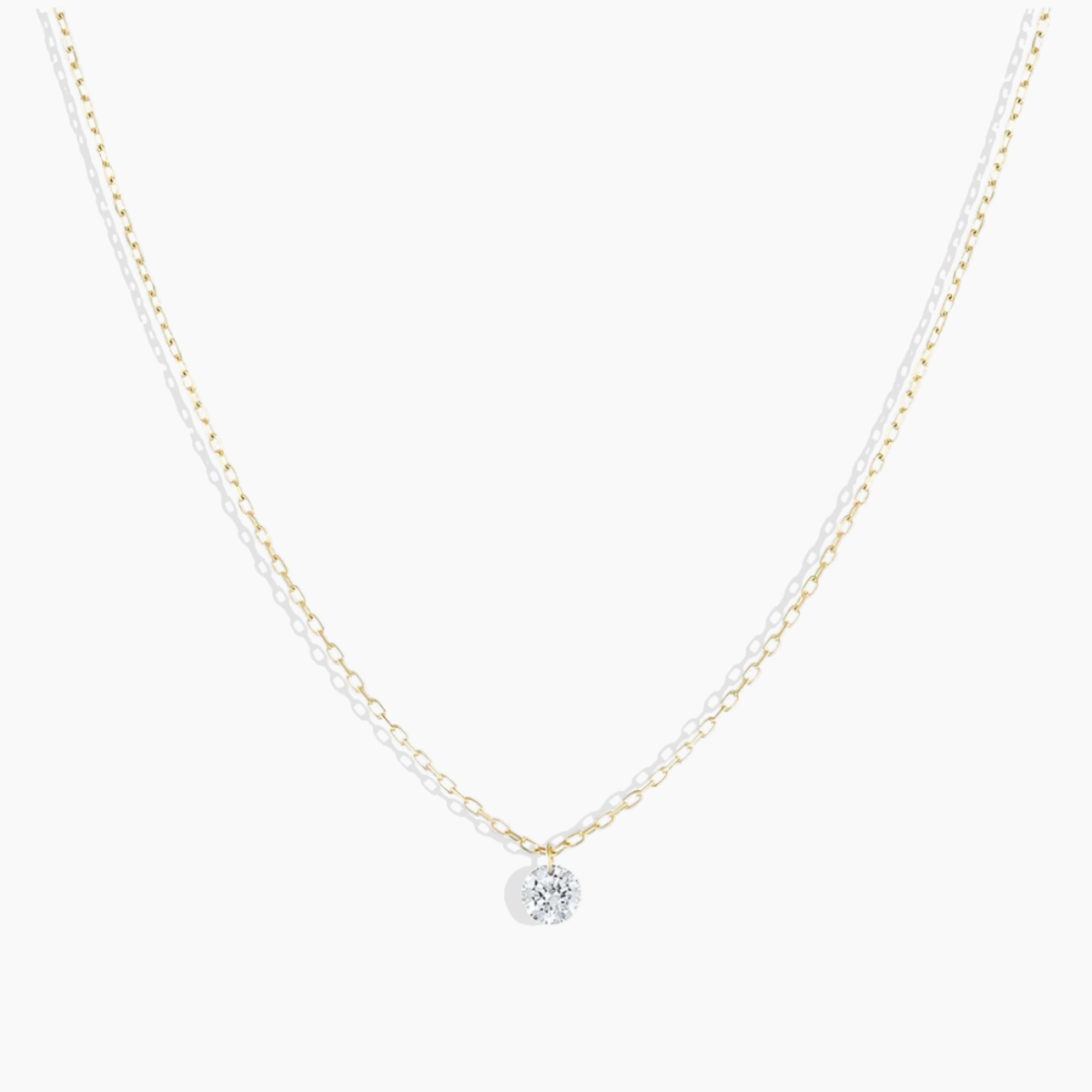Dainty Zircon Heart Necklace