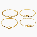 Paperclip Gold Chain Bracelet