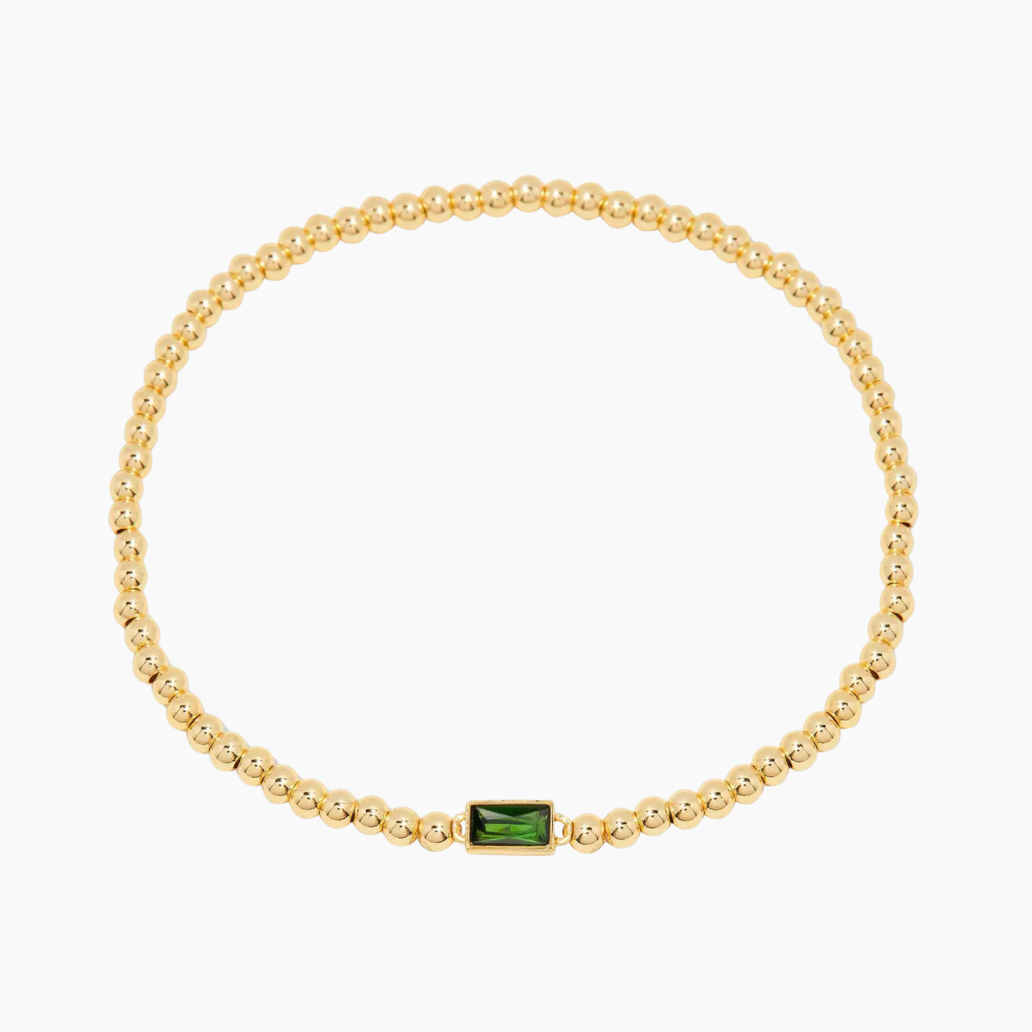 Gold Birthstone Chain Bracelet