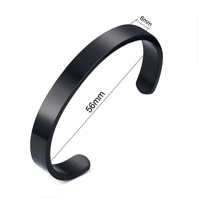 Personalized Cuff Bangle Bracelet