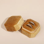 Luxury Velvet Double Ring Box