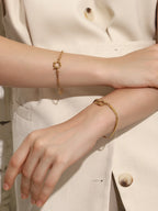 Paperclip Gold Chain Bracelet