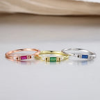 Dainty Crystal Stacking Ring