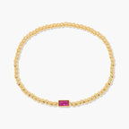 Gold Birthstone Chain Bracelet