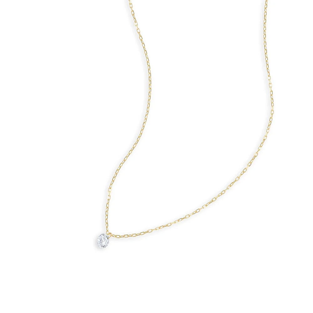 Dainty Zircon Heart Necklace