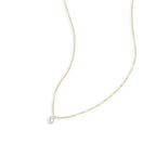 Dainty Zircon Heart Necklace