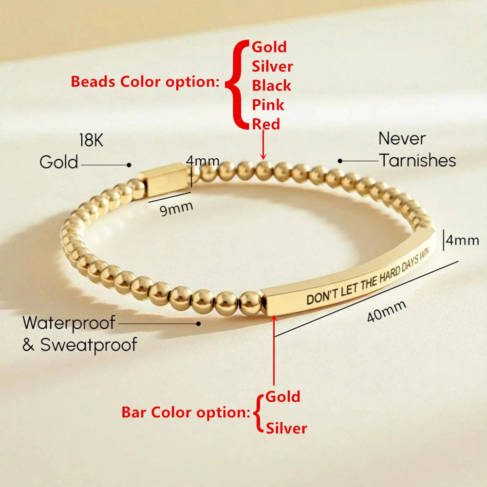Personalized Name Beaded Bracelet