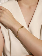 Paperclip Gold Chain Bracelet