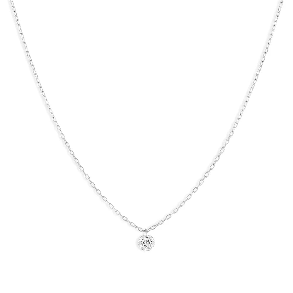Dainty Zircon Heart Necklace