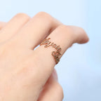 Double Name Statement Ring