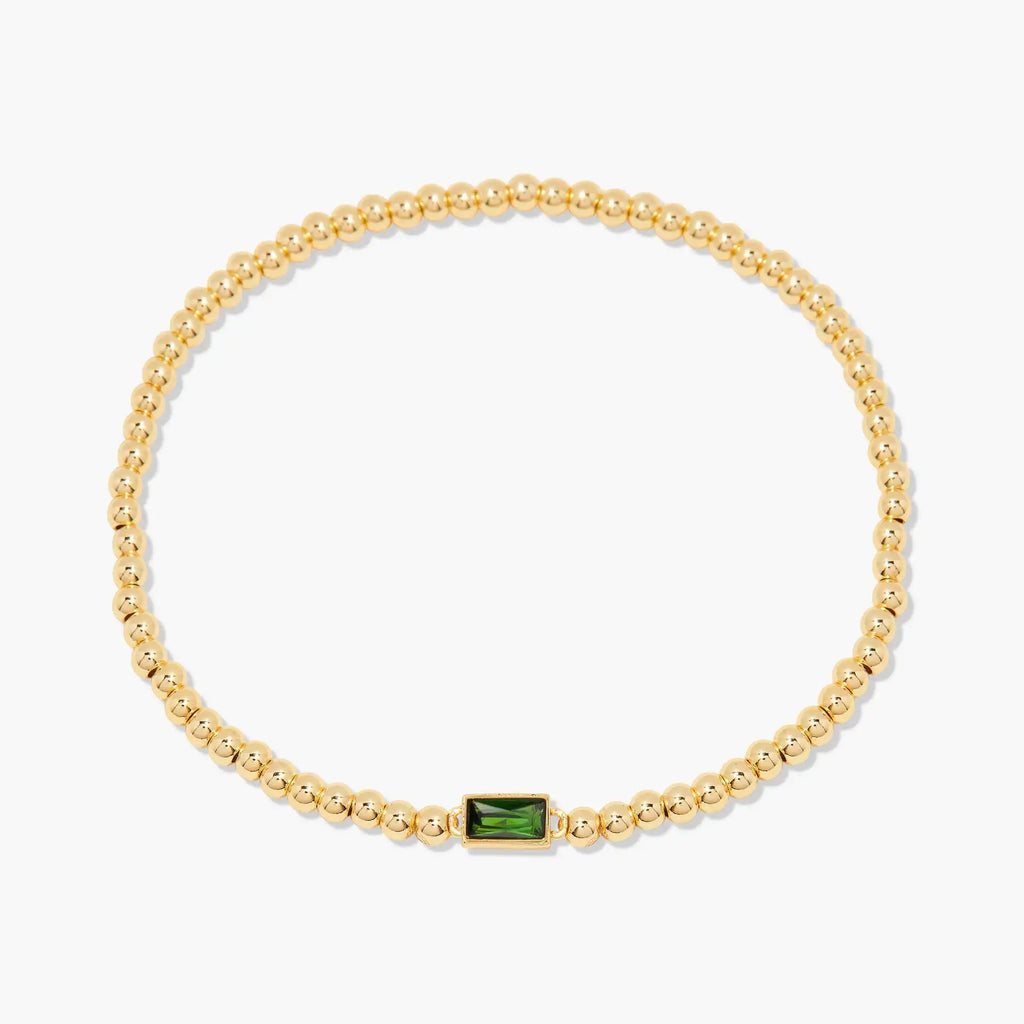 Gold Birthstone Chain Bracelet