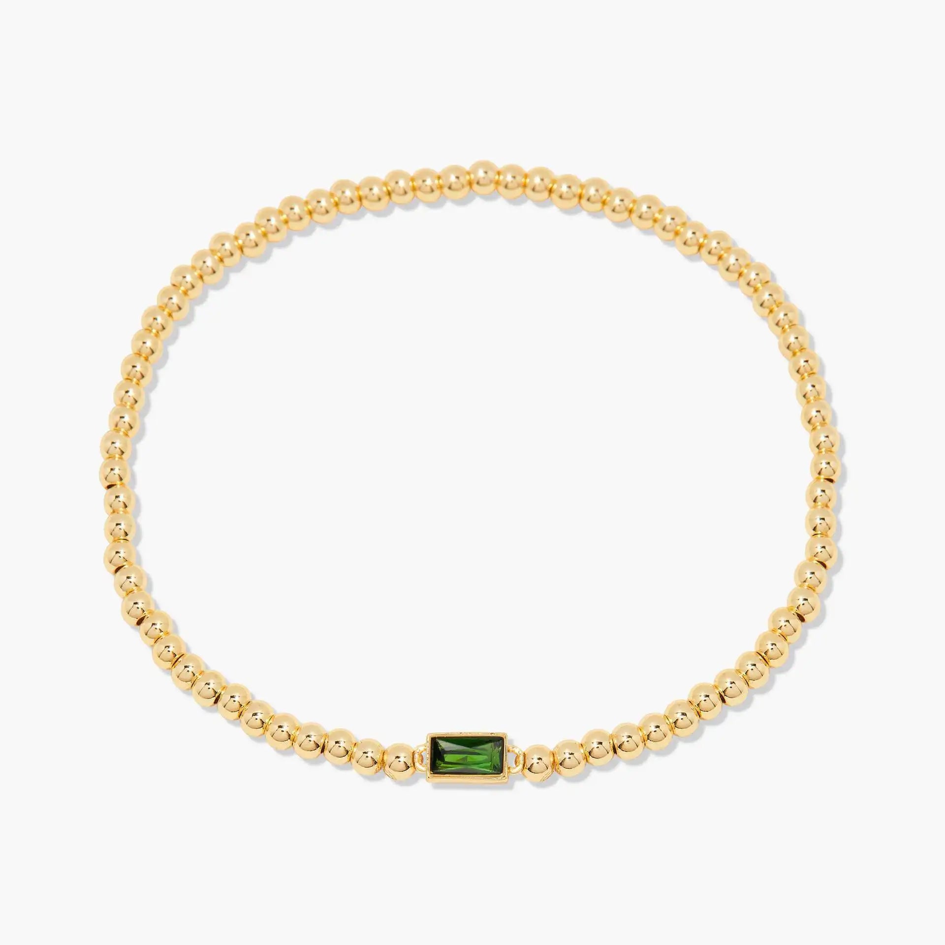 Gold Birthstone Chain Bracelet
