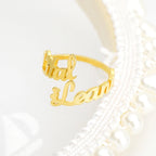 Double Name Statement Ring