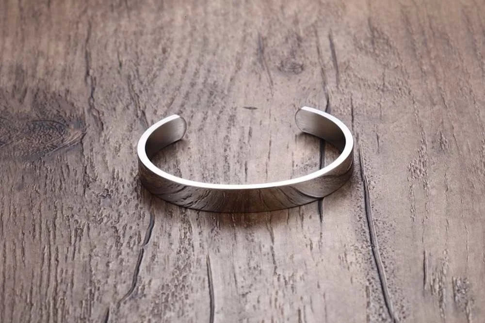 Personalized Cuff Bangle Bracelet