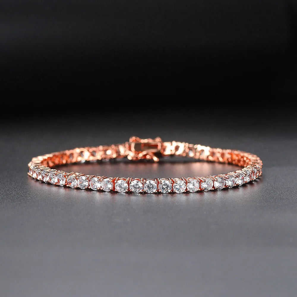 Gold Crystal Tennis Bracelet