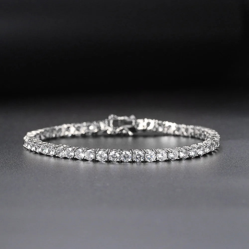 Gold Crystal Tennis Bracelet