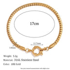 Paperclip Gold Chain Bracelet